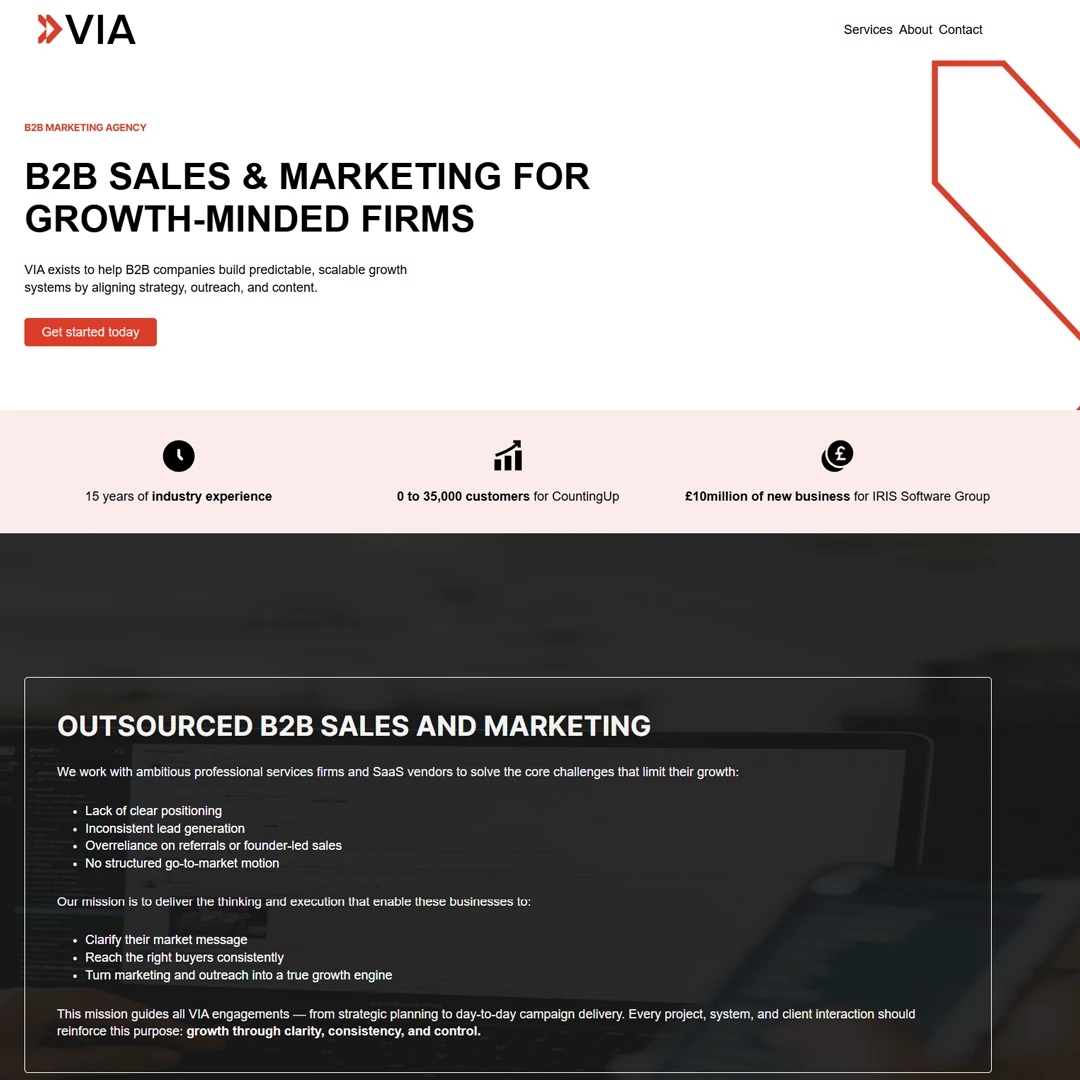 Via consulting cardiff home page